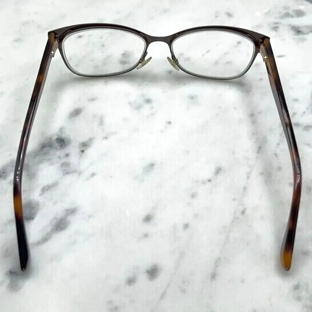 Jimmy Choo 147 PWZ Brown (Shimmer) & Gold Eyeglasses Frames Only Italy 52-15-145